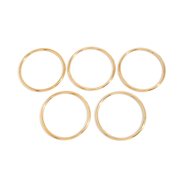 Women’s Minimalist Geometric Arc Cuff Bracelet In Plated Iron With Slim Layered Design For Modern Everyday Styling