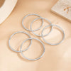 Women’s Minimalist Geometric Arc Cuff Bracelet In Plated Iron With Slim Layered Design For Modern Everyday Styling