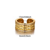 Women's Minimalist Geometric Bow Ring In Goldplated Copper With A Wideface Design And Diamondencrusted Detail