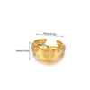 Women's Minimalist Geometric Bow Ring In Goldplated Copper With A Wideface Design And Diamondencrusted Detail
