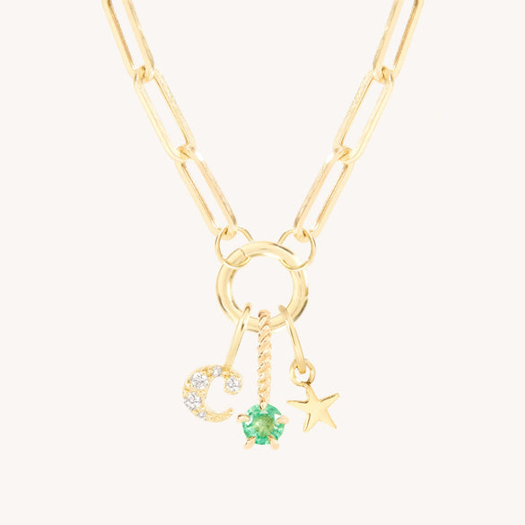 Women's Minimalist Geometric Copper 12 Birthstone Pendant Bracelet Accessories With Diamond Design