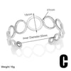 Women's Minimalist Geometric Copper Open Bracelet With Electroplated Finish Fashion Statement Jewelry