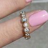 Women's Minimalist Geometric Copper Ring With Zircon