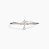 Women's Minimalist Geometric Copper Ring With Zirconia Design