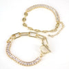 Women's Minimalist Geometric Copper Tennis Bracelet Electroplated Fashion Hand Jewelry With Zircon Detail