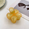 Women's Minimalist Geometric Handmade Egg Flower Hair Grab Clip