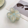 Women's Minimalist Geometric Handmade Egg Flower Hair Grab Clip
