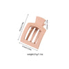 Women's Minimalist Geometric Pc Spray Painted Square Highend Grab Clip Hair Accessories