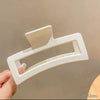 Women's Minimalist Geometric Ps Hair Clip With Paint Treatment And Multiclaw Design