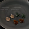 Women's Minimalist Geometric Resin Potato Chip Shaped Earrings With Silver Needle Smudged Color Retro Fashion Earrings