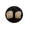 Women's Minimalist Geometric Resin Potato Chip Shaped Earrings With Silver Needle Smudged Color Retro Fashion Earrings