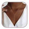 Women's Minimalist Geometric Round Copper Necklace With Regular Chain Electroplated Simple Fashion Clavicle Chain