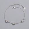Women's Minimalist Geometric S925 Sterling Silver Bracelet Simple Electroplated Fashion Hand Jewelry