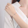 Women's Minimalist Geometric S925 Sterling Silver Bracelet Simple Electroplated Fashion Hand Jewelry