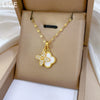Women's Minimalist Geometric Stainless Steel And Copper Necklace With Electroplating