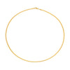 Women's Minimalist Geometric Stainless Steel And 18K Gold Necklace With Electroplating