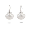 Women's Minimalist Geometric Stainless Steel And Pearl Marine Shell Necklace Pendant With Electroplating