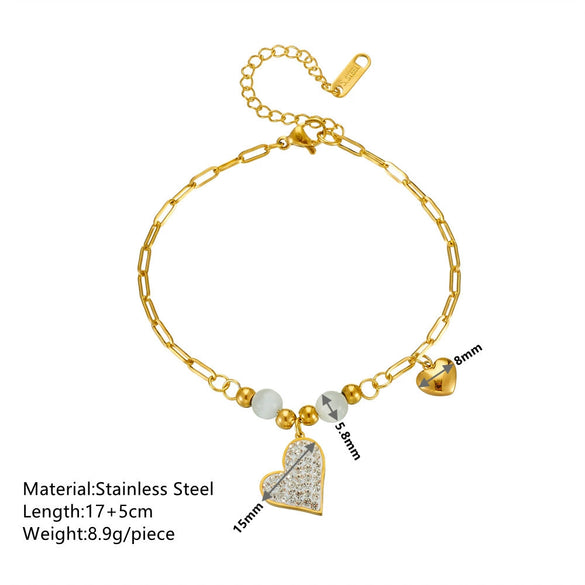 Women's Minimalist Geometric Titanium Steel Electroplated Bracelet