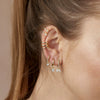 Women's Minimalist Geometric U Shaped Copper Ear Clip Earrings With Double Layer Electroplated Finish