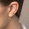 Women's Minimalist Geometric U Shaped Crescent Earrings With Silver Needle And Copper Electroplated Fashion Ear Jewelry