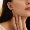 Women's Minimalist Geometric U Shaped Crescent Earrings With Silver Needle And Copper Electroplated Fashion Ear Jewelry