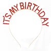 Women's Minimalist Geometric Zinc Alloy And Alloy Electroplated Rhinestone Letter Birthday Headband And Crown