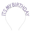 Women's Minimalist Geometric Zinc Alloy And Alloy Electroplated Rhinestone Letter Birthday Headband And Crown