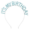 Women's Minimalist Geometric Zinc Alloy And Alloy Electroplated Rhinestone Letter Birthday Headband And Crown