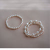 Women's Minimalist Glossy Freshwater Pearl Rice Shape Bracelet With Copper And 14K Gold
