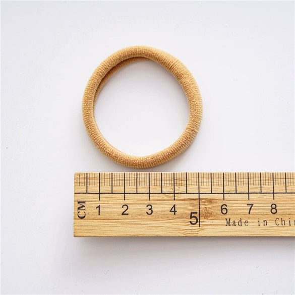 Women's Minimalist Handmade Towel Ring Rubber Band Hair Band High Elastic Seamless Hair Tying Headwear