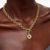 Women's Minimalist Heart And Star Geometric Necklace Set With Cut Out Metal Pendants And Cross Chain Street Style Statement Jewelry