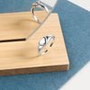 Women's Minimalist Heart Shaped Open Ring Copper Electroplated Geometric Adjustable Fashion Jewelry
