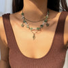 Women's Minimalist Iron And Alloy Constellation Patterned Necklace With Electroplating Processing