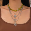 Women's Minimalist Iron And Alloy Constellation Patterned Necklace With Electroplating Processing