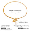 Women's Minimalist Jewelry Set With Stainless Steel And Titanium Steel Love Drop Bell Pattern Electroplated Rings Earrings Necklaces Bracelets