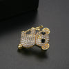 Women's Minimalist Koala Brooch Pin Copper Animal Design Electroplated Fashion Clothing Accessory Wholesale
