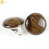 Women's Minimalist Natural Semi Precious Stone And Copper Accessories Earrings