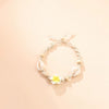 Women's Minimalist Natural Shell Braided Flower Anklet