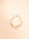 Women's Minimalist Natural Shell Braided Flower Anklet