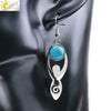 Women's Minimalist Natural Stone And Copper Round Bead Earrings Fashion Multicolor Jewelry Accessories