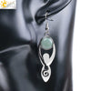 Women's Minimalist Natural Stone And Copper Round Bead Earrings Fashion Multicolor Jewelry Accessories