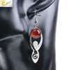 Women's Minimalist Natural Stone And Copper Round Bead Earrings Fashion Multicolor Jewelry Accessories