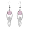 Women's Minimalist Natural Stone And Copper Round Bead Earrings Fashion Multicolor Jewelry Accessories
