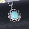 Women's Minimalist Natural Stone Sunflower Pendant Necklace With Hollow Flower Design Copper Ball Chain Electroplated Fashion Clavicle Necklace