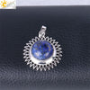 Women's Minimalist Natural Stone Sunflower Pendant Necklace With Hollow Flower Design Copper Ball Chain Electroplated Fashion Clavicle Necklace