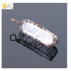 Women's Minimalist Natural White Crystal Stone Necklace With Amorphous Pendant And Copper Accessories