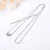 Women's Minimalist Pure Silver Clover Pendant Necklace With Diamond Cut Leaf Design Fashion Clavicle Chain Valentine's Day Gift