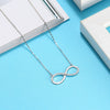 Women's Minimalist S925 Sterling Silver Letter Pendant Necklace With Zircon Inlay Electroplated Jewelry