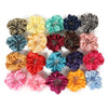 Women's Minimalist Satin Cloth Scrunchie Hair Ring Set High Elastic Knitted Fabric Elastic Band Hair Accessories