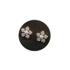 Women's Minimalist Snowflake Zircon Stud Earrings Copper Electroplated Elegant Fashion Earrings With Silver Needle